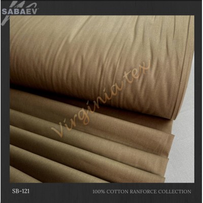 Material Bumbac Satinat Uni Engros - Stofa Lenjerii 240 cm Latime Producatori sb 121 maro
